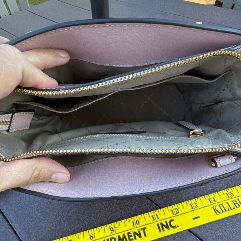 Michael Kors Selma top‎ handle bag pink card holder small wallet light pink - Picture 12 of 12